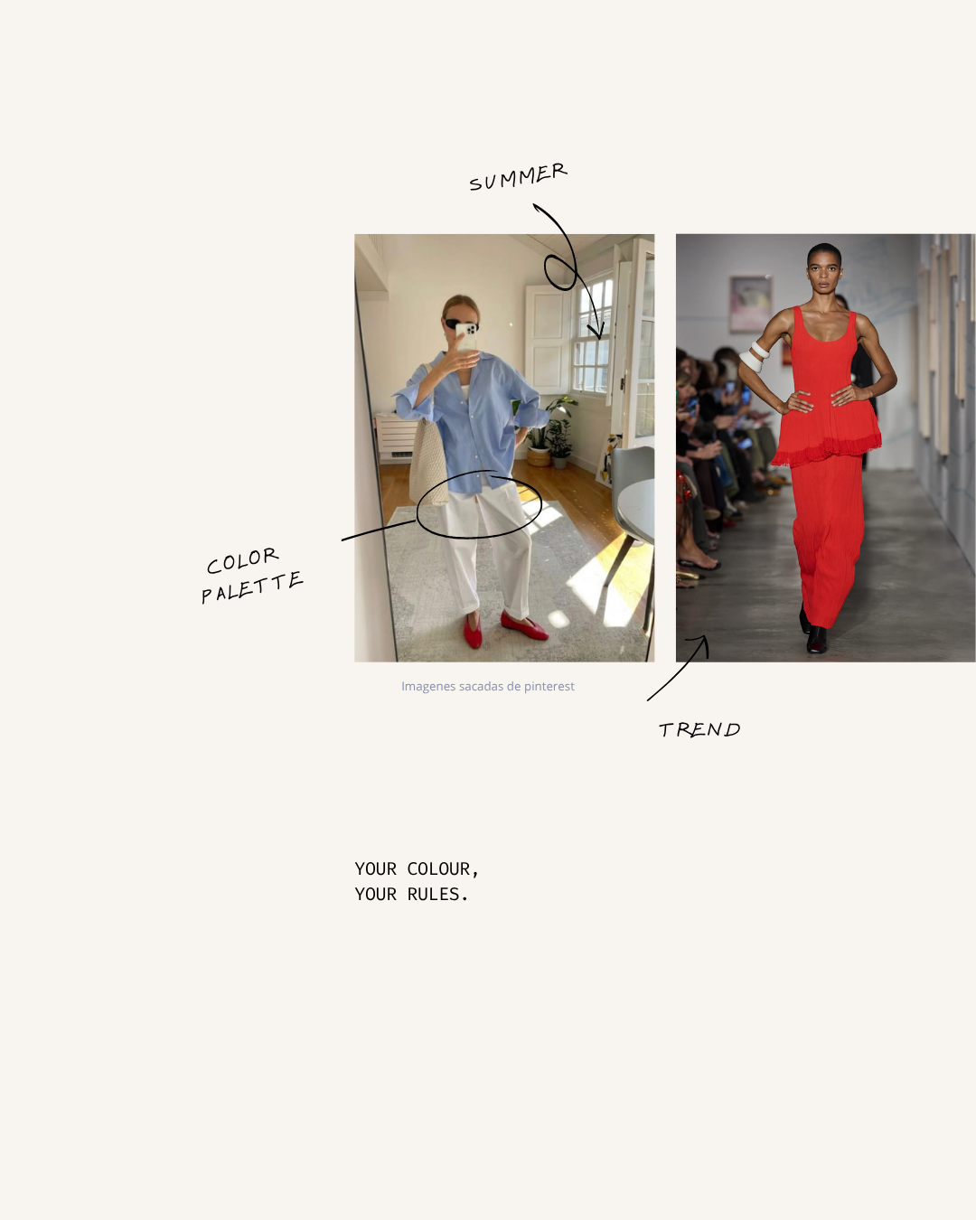 Six colors, a thousand combinations: that’s the summer palette.