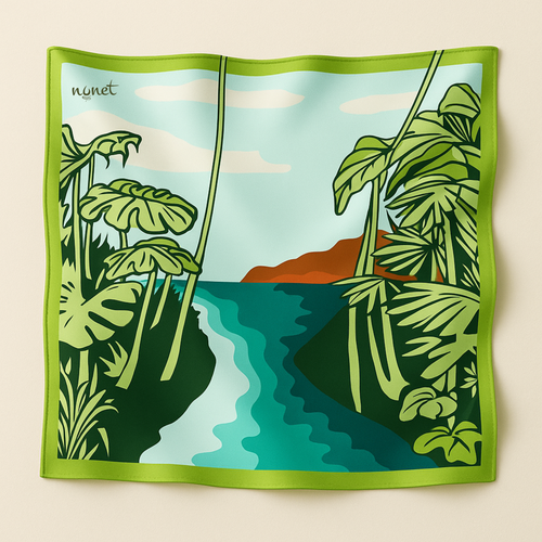 Pañuelo de seda Gaia